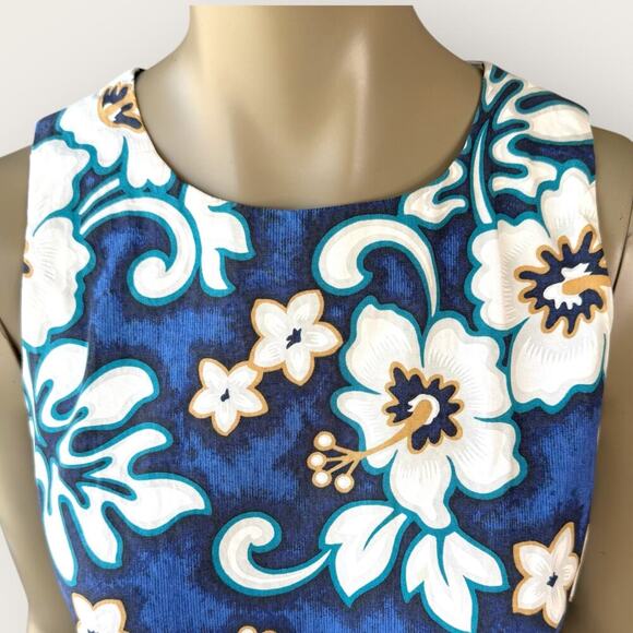 Hilo Hattie Vintage Hawaiian Original USA Sheath Dress Sleeveless Size 12 Floral - Picture 8 of 16